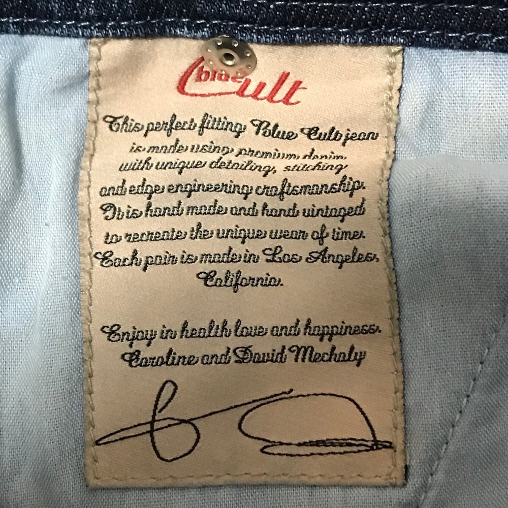 Women's Blue Cult Capri Jeans - Picture 6 of 8
